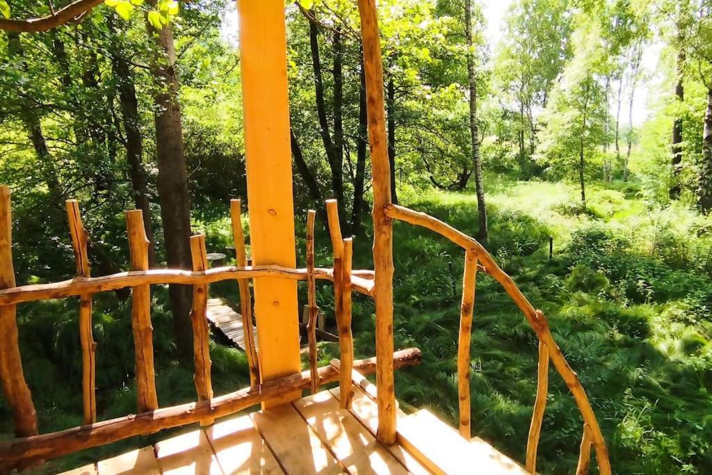 Ferienwohnung Treehouse Lea Mikulášovice Exterior foto