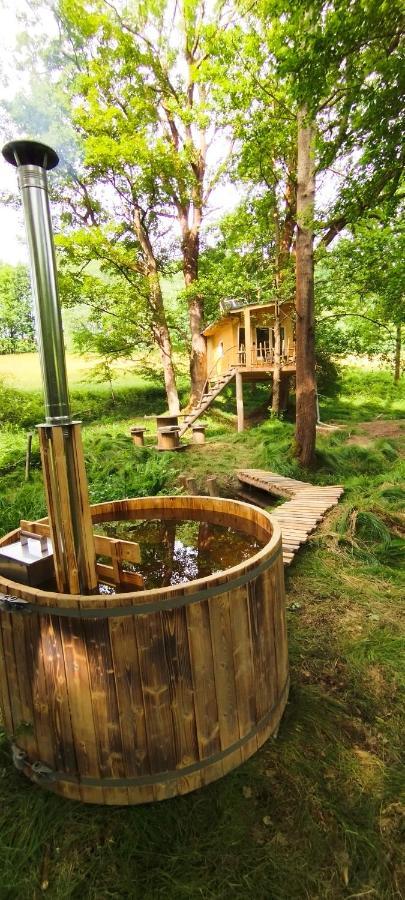 Ferienwohnung Treehouse Lea Mikulášovice Exterior foto
